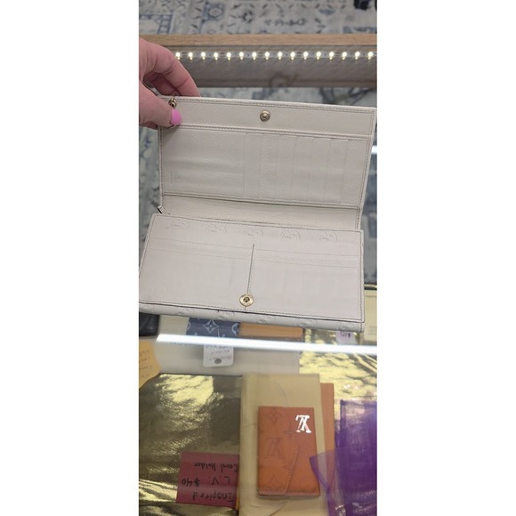 Gucci GG Leather Long Wallet Cream Off White Guccissima - Authentic - Picture 14 of 16